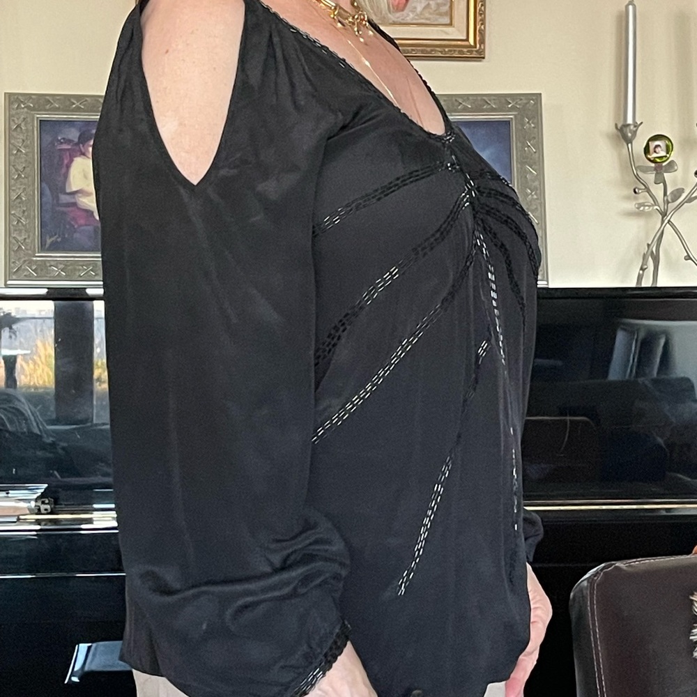 What Goes Around Comes Around Open Shoulder Top - image 2